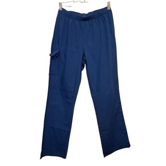 Fundamentals Womens Size S Blue  Solid Elastic Waist Scrub Pants - Picture 1 of 10